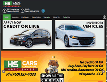 Tablet Screenshot of hscars.com